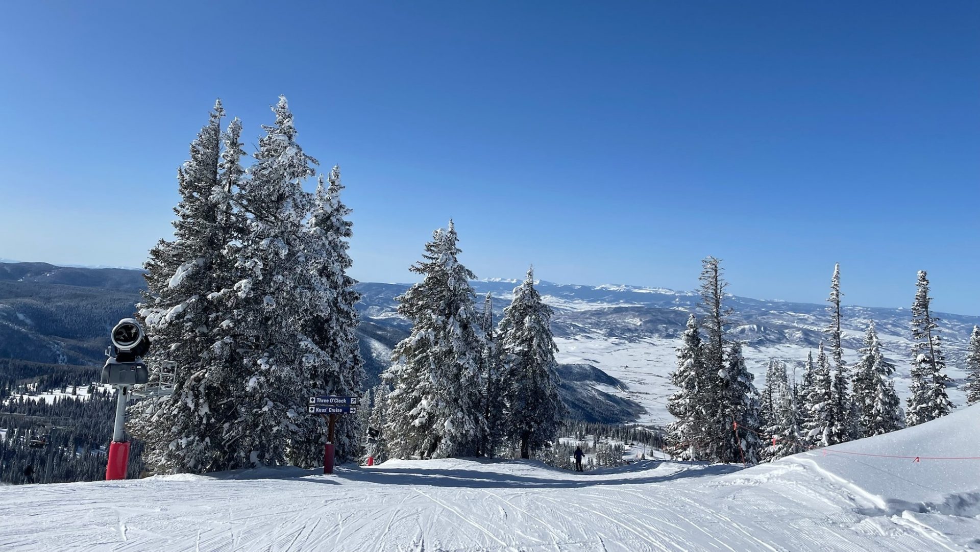 Steamboat Ski Resort view from Three O Clock Trail